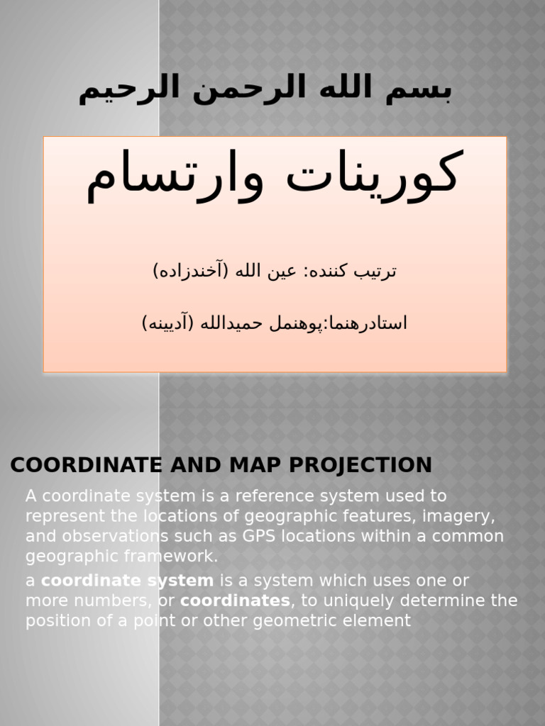 Coordinate and Map Projection | PDF | Latitude | Geographic Data And ...