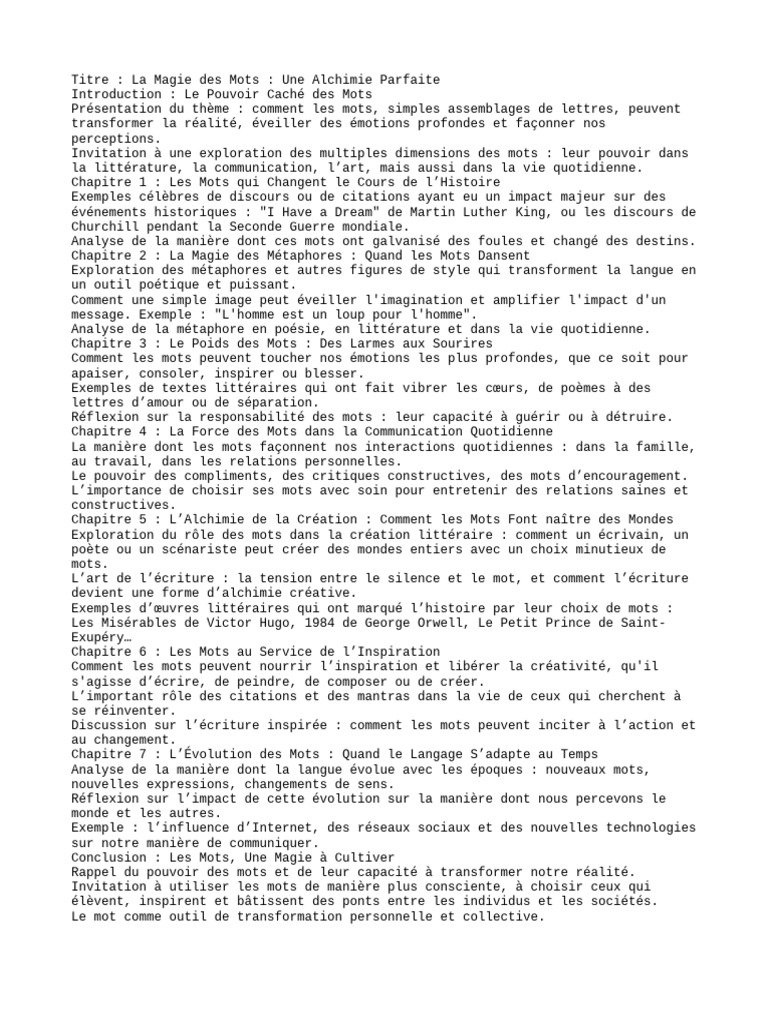 La Magie des Mots en Action | PDF | Métaphore | Poésie