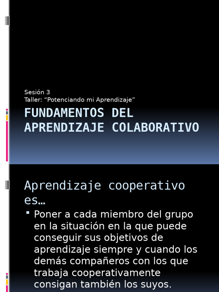 Fundamentos del Aprendizaje Cooperativo | PDF
