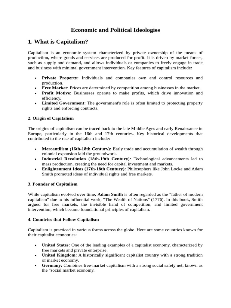 Capitalism, Marxism, and Communism Explained | PDF | Communism | Marxism