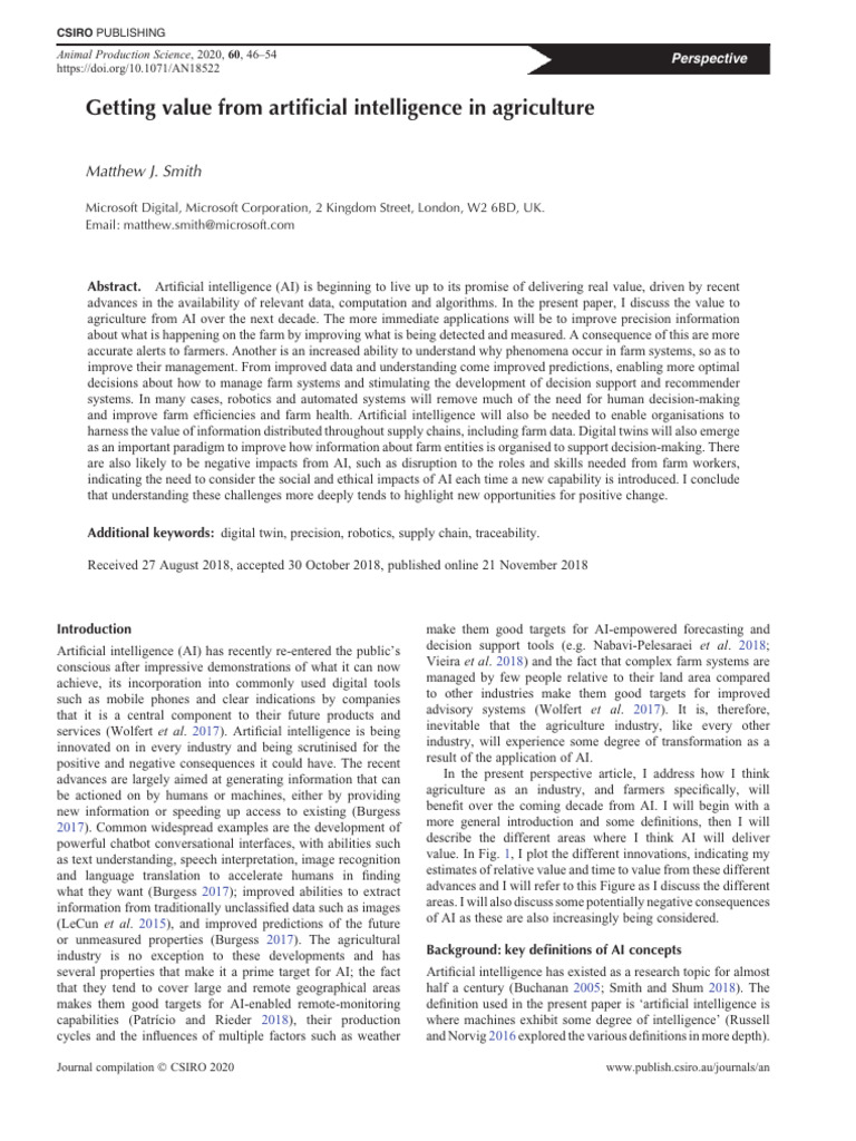 AI's Role in Remote Farm Monitoring | PDF | Artificial Intelligence ...