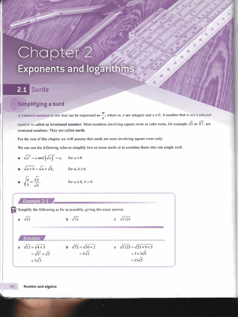 CH 2 Exponents and Logarithms 3 | PDF