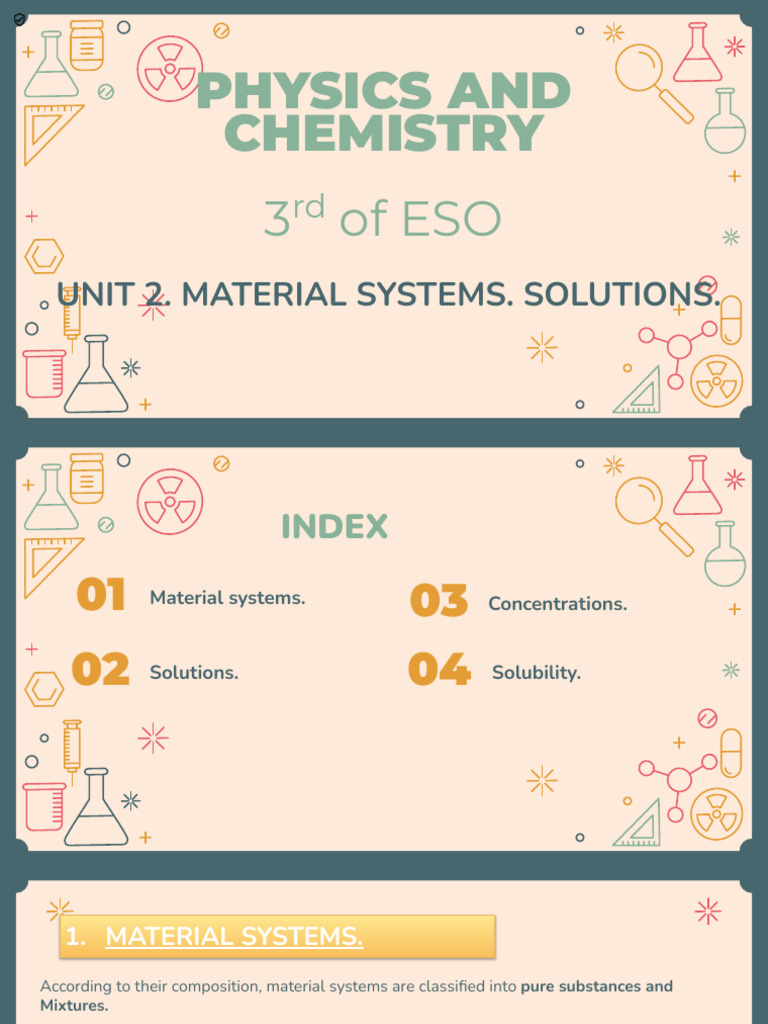 Unit 2 | PDF | Chemical Substances | Solubility
