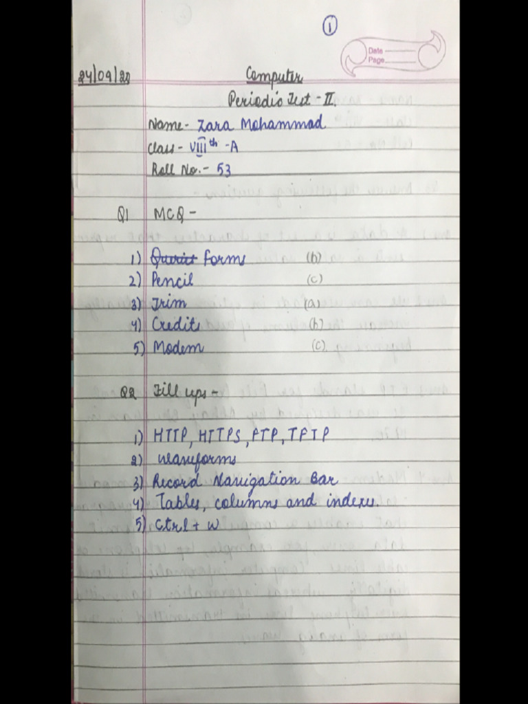 Zara Mohammad PT 2 Computer | PDF