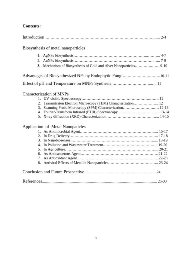 Biosynthesis of Metal Nanoparticles Using Fungi | PDF | Nanoparticle ...