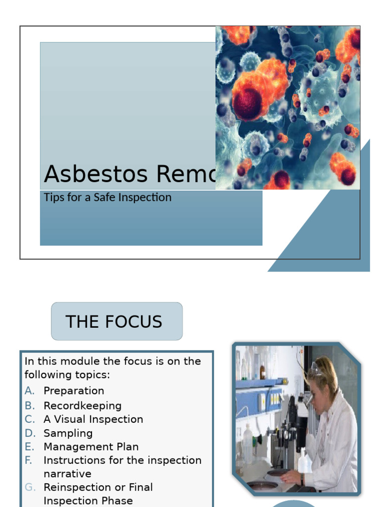 Asbestos Inspection and Removal Guide | PDF | Asbestos