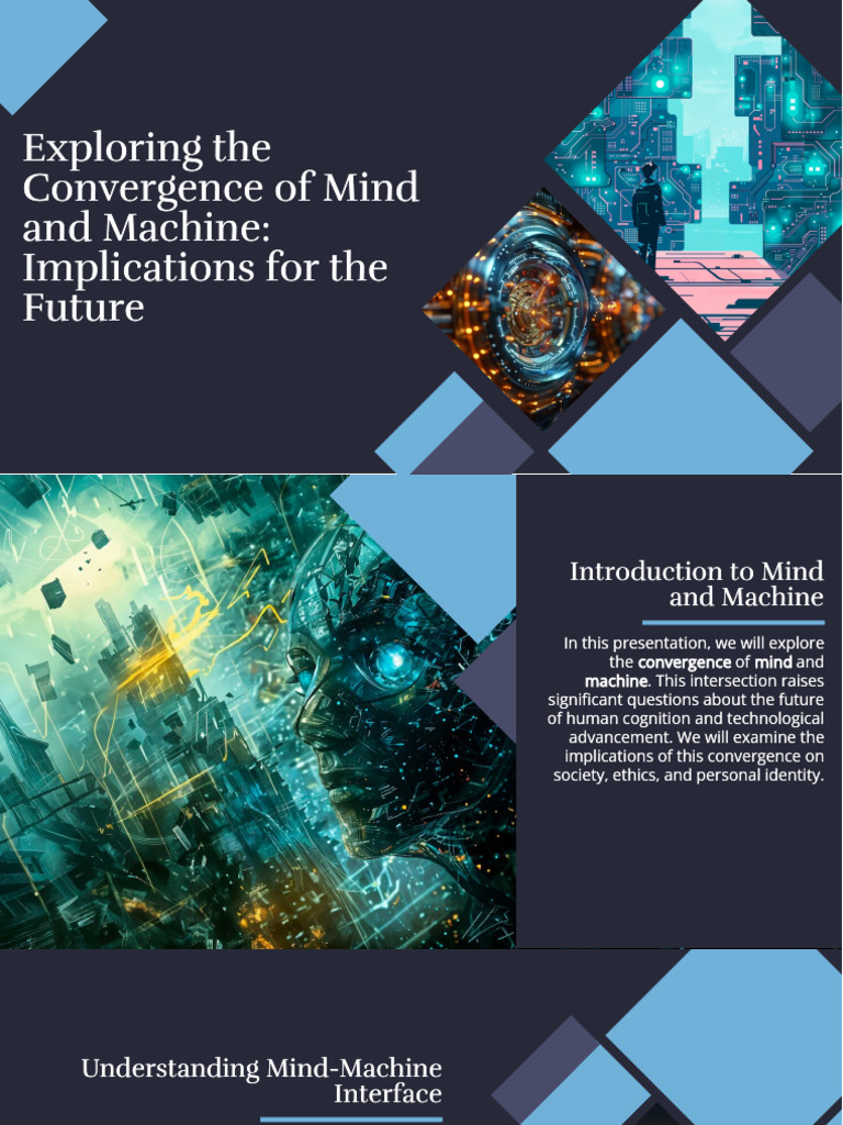 Slidesgo Exploring The Convergence of Mind and Machine Implications For