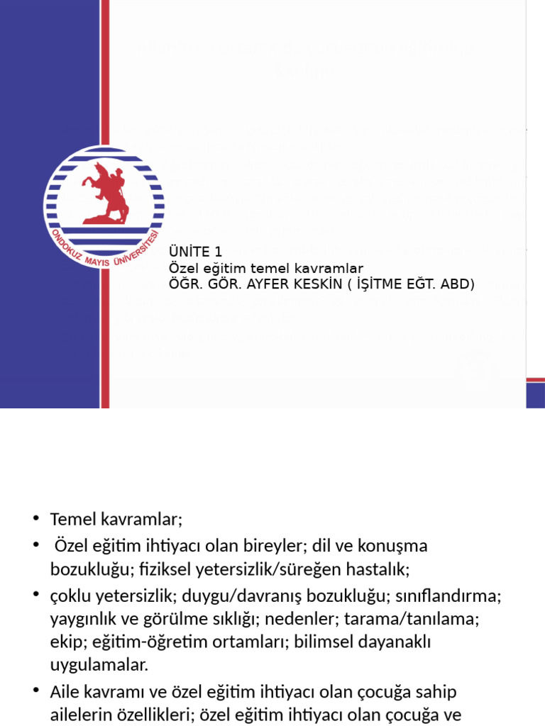 1.ÜNİTE Temel Kavramlar | PDF