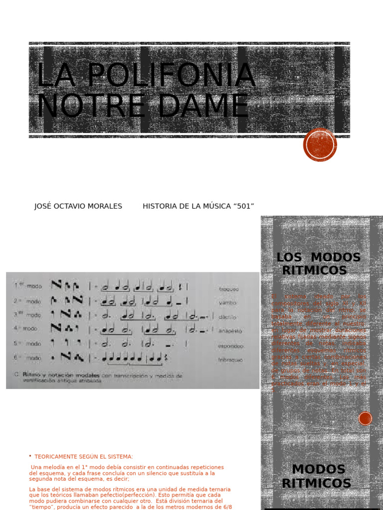 Modos Rítmicos en la Polifonía Medieval | PDF | Ritmo | Composiciones ...