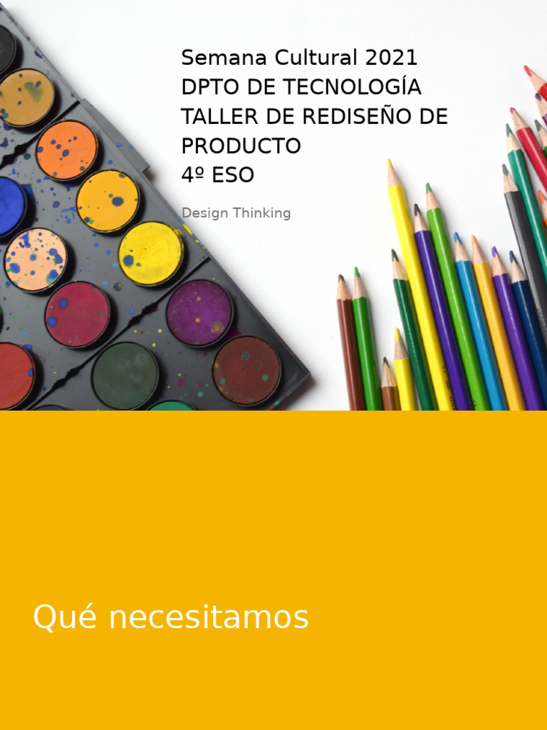 Taller de Design Thinking en Aula | PDF | Creatividad | Diseño