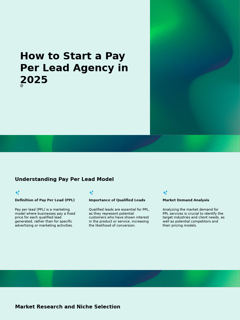 Start a Pay Per Lead Agency in 2025 | PDF | Marketing | Marketing Strategy
