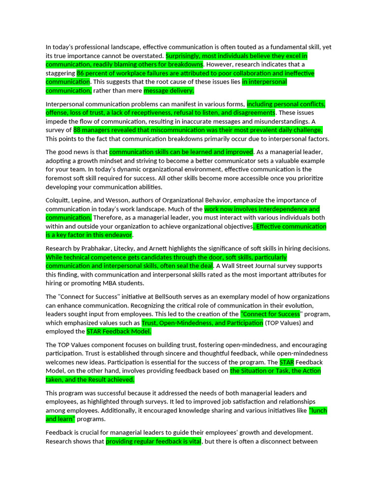 Case Study Summary Pdf Nonverbal Communication Communication