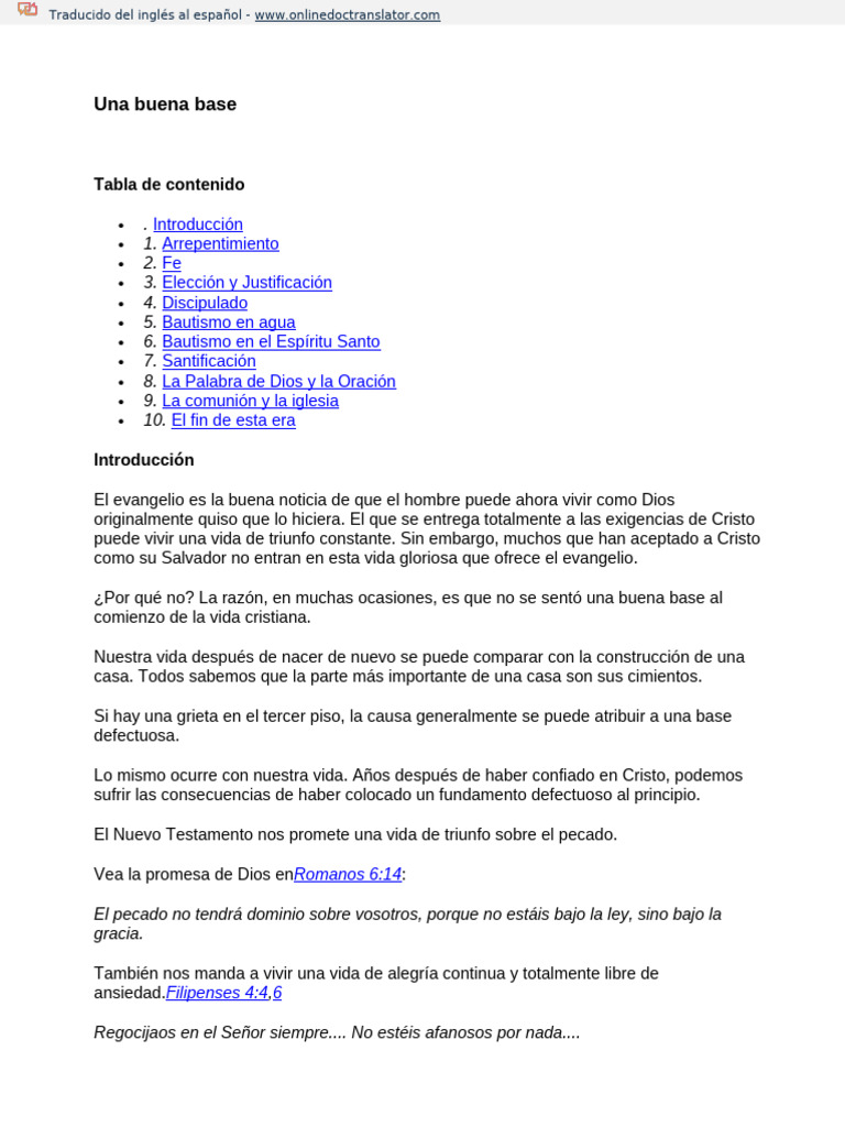 Fundamentos de la Vida Cristiana | PDF | Cristo (título) | Jesús
