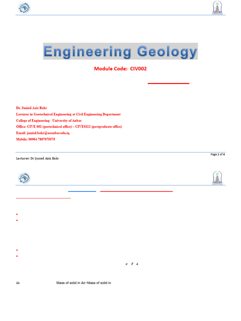 Engineering Properties of Rocks Explained | PDF | Deformation ...