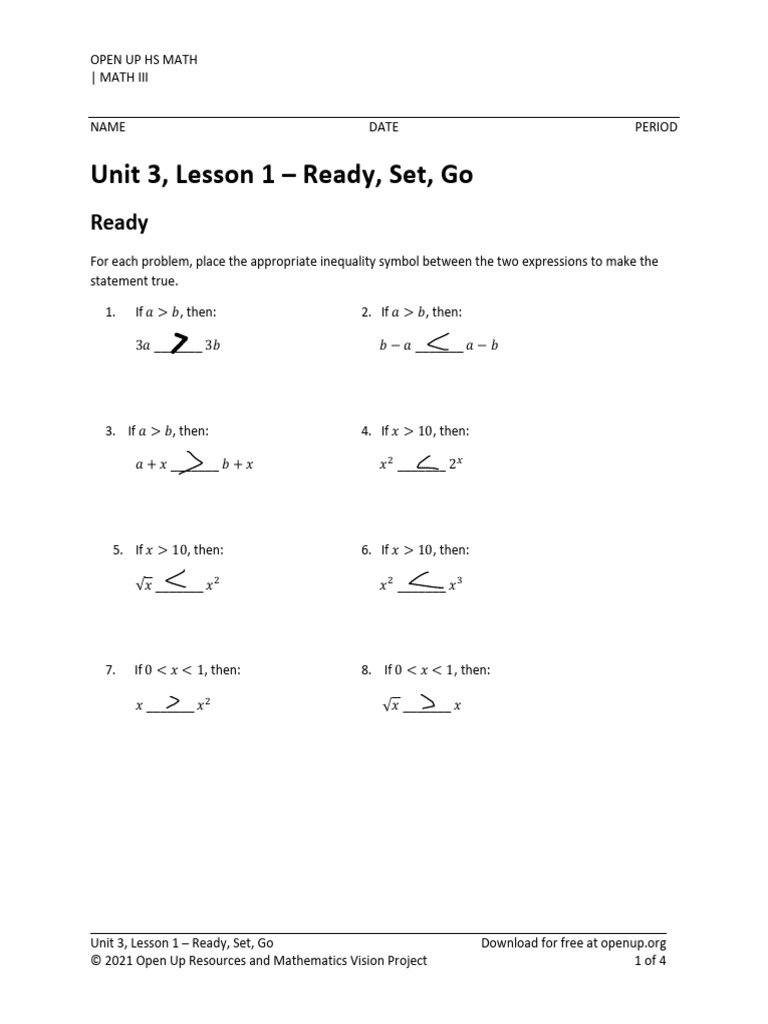 Inequality and Polynomial Functions Practice | PDF