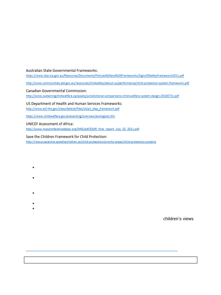 Community Assessment of Child Protection Practices | PDF | Child ...