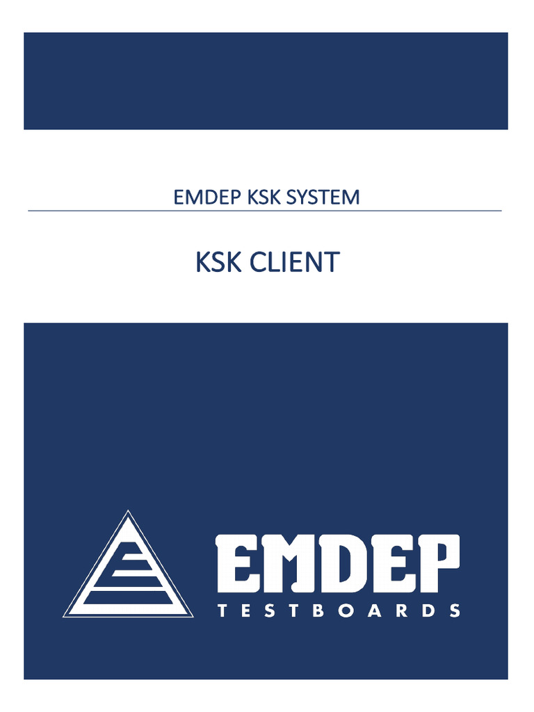 Emdep KSK Client User's Guide | PDF | Installation (Computer Programs ...