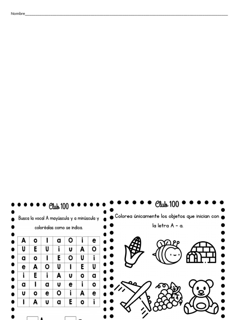 Letra A | PDF