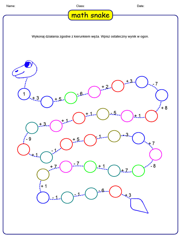 Math Snake | PDF