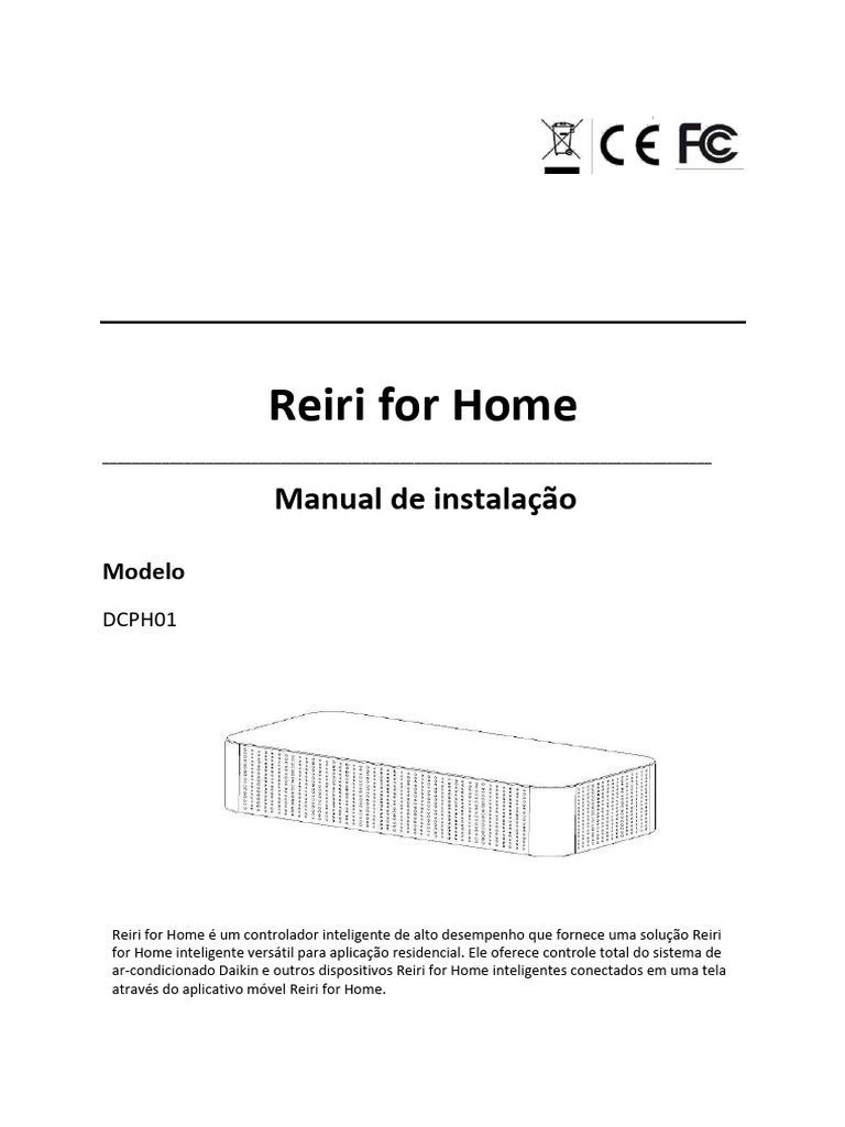 Manual de Instalação DCPH01 Reiri | PDF | USB | Rede de computadores
