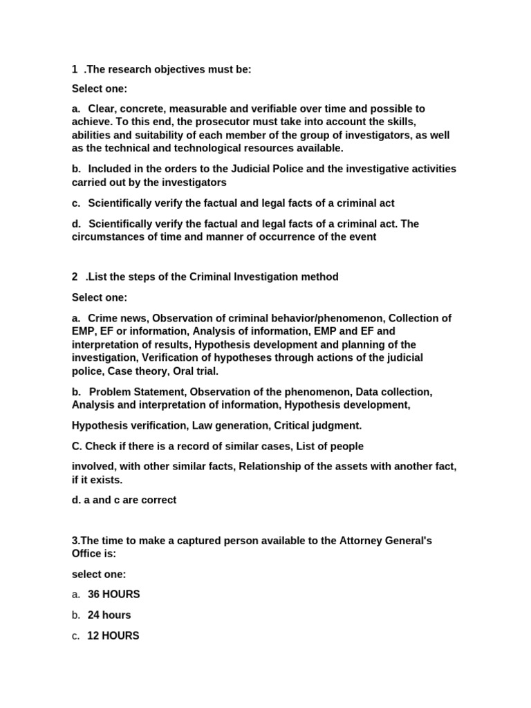 Criminal Investigation Methodology Overview | PDF | Prosecutor | Hypothesis