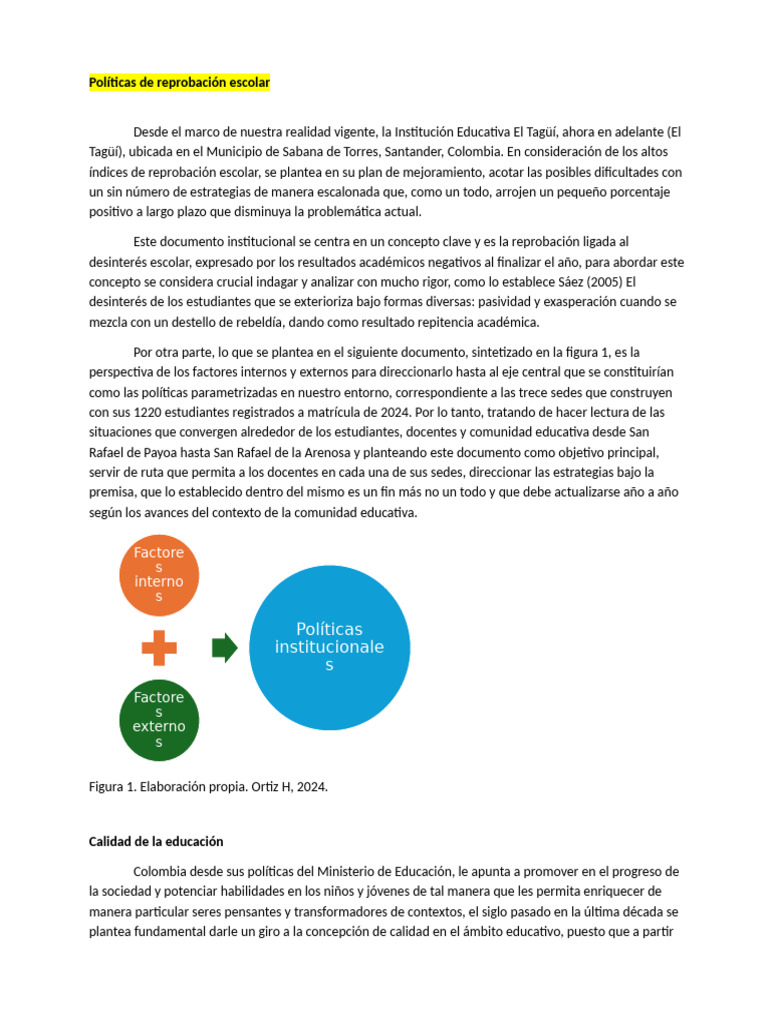 Octubre 2024 - Políticas de Reprobación Escolar | PDF | Enseñando ...