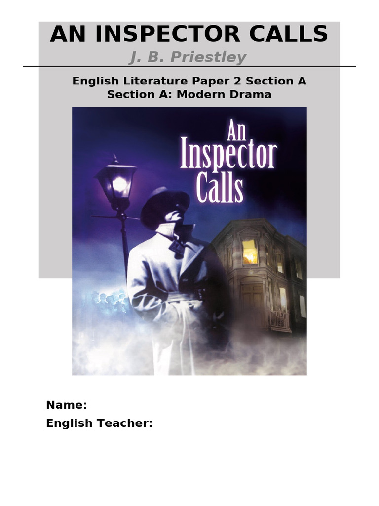 An Inspector Calls - Revision | PDF