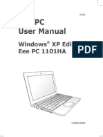 ASUS Eee PC 1101HA User Manual-Windows XP