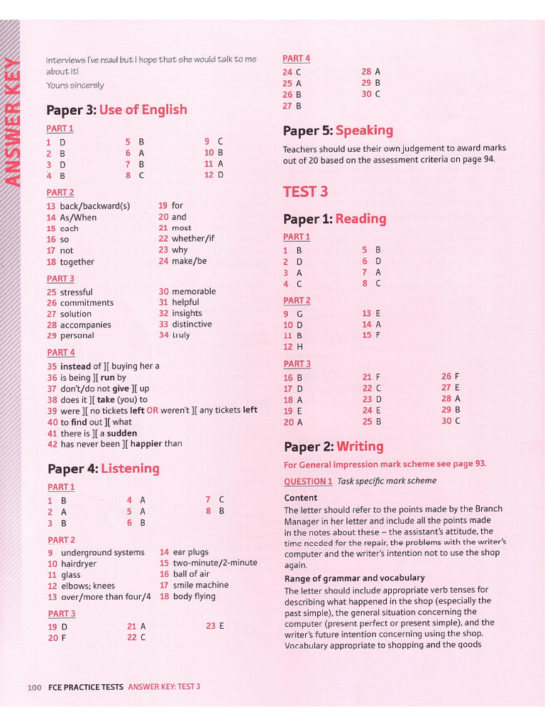 OXFORD - FCE - Practice - Tests (Dragged) 3 | PDF