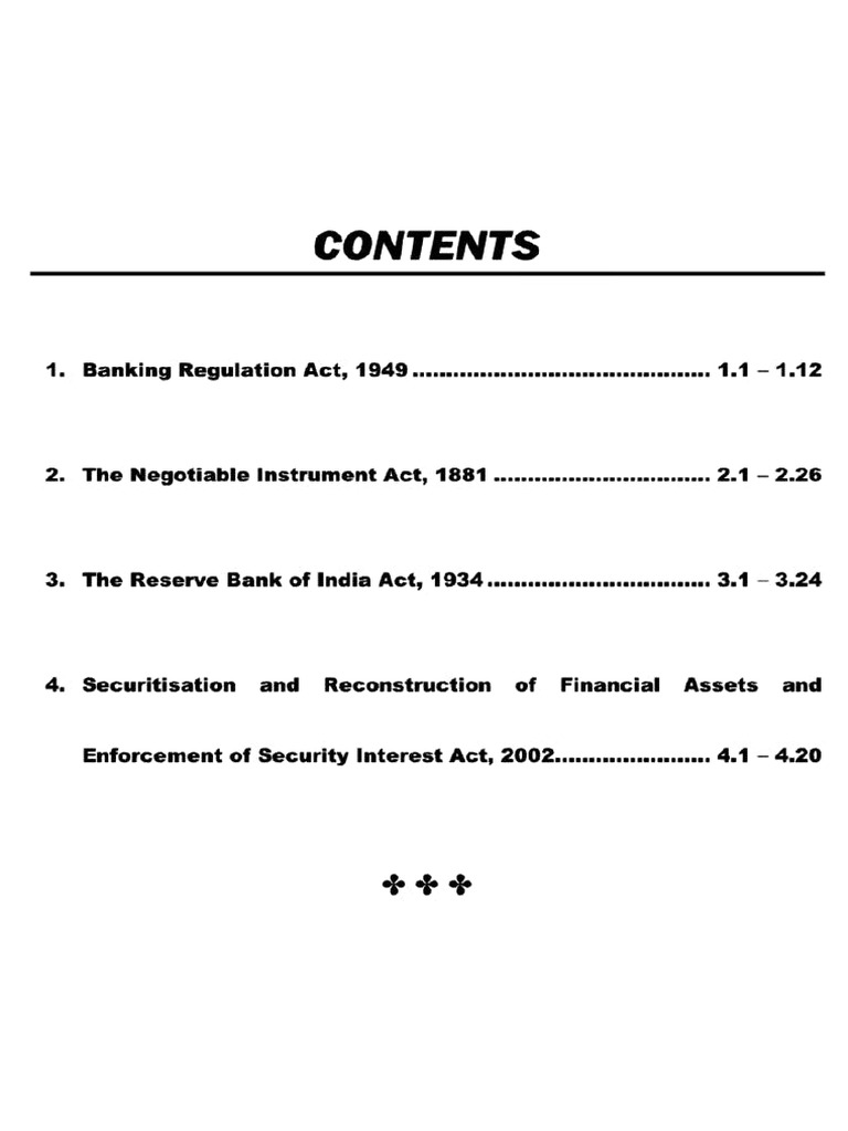 Key Banking Laws in India Overview | PDF | Negotiable Instrument ...