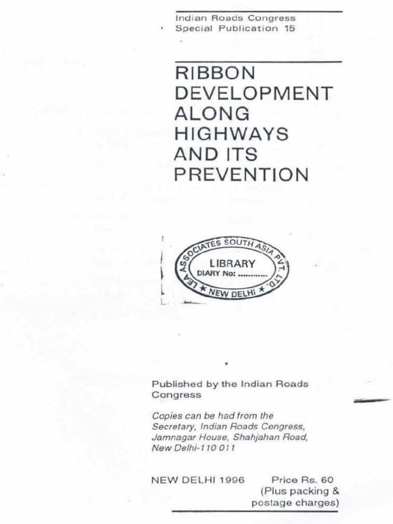 Highway Ribbon Development Guide | PDF | Common Law | Justice