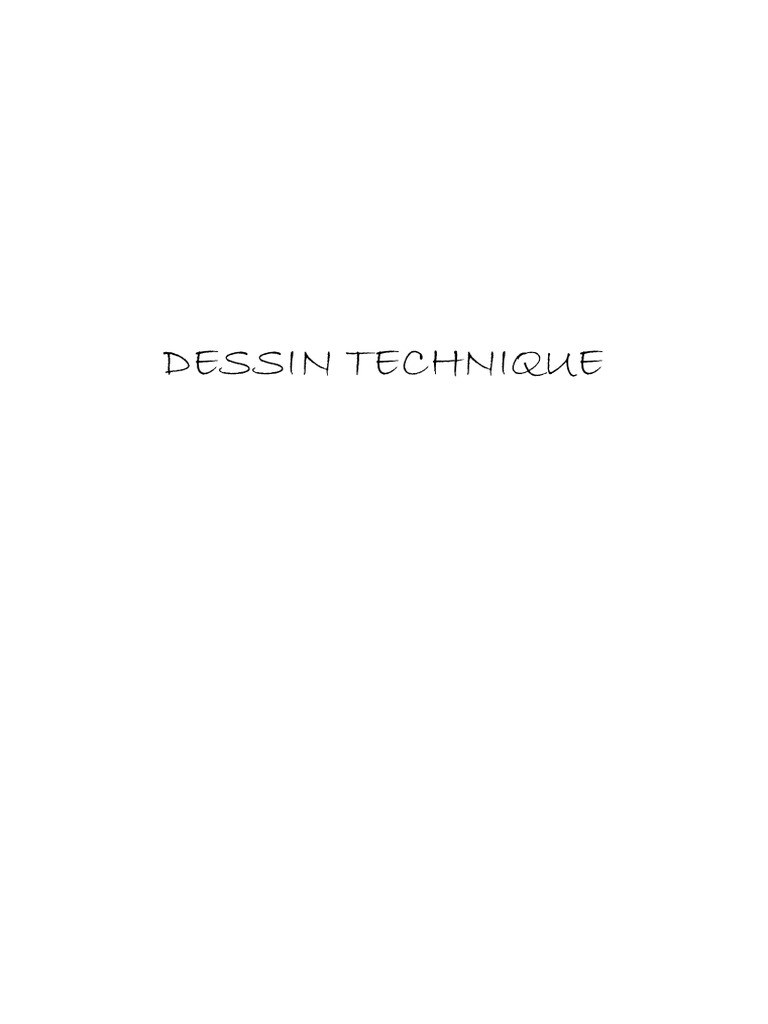 Guide du Dessin Technique et Normalisation | PDF