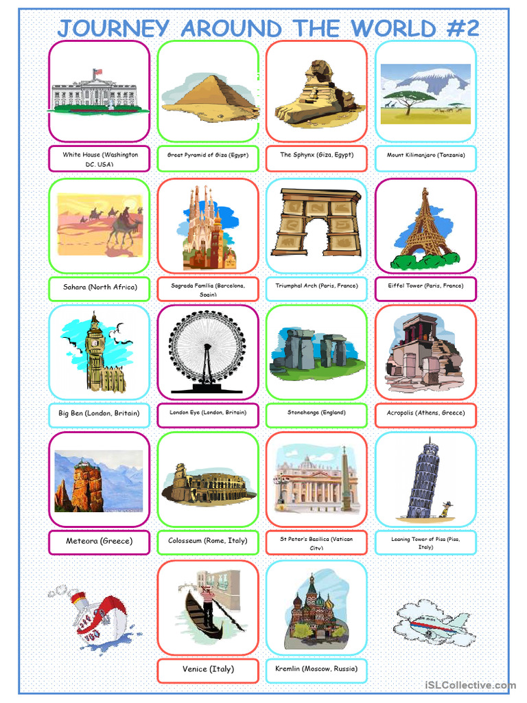 Journey Around The World Picture Dictionary#2 | PDF
