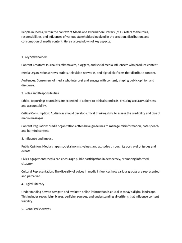Media Literacy for All Audiences | PDF | Human Communication | Mass Media