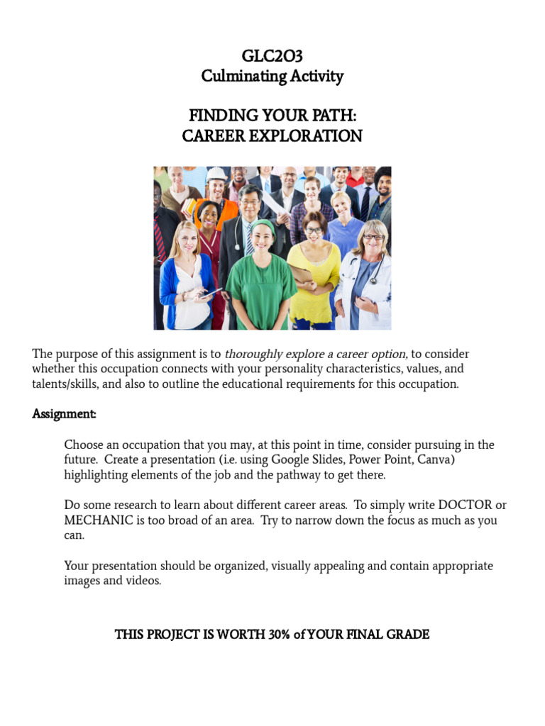 Career Exploration Presentation Guide | PDF