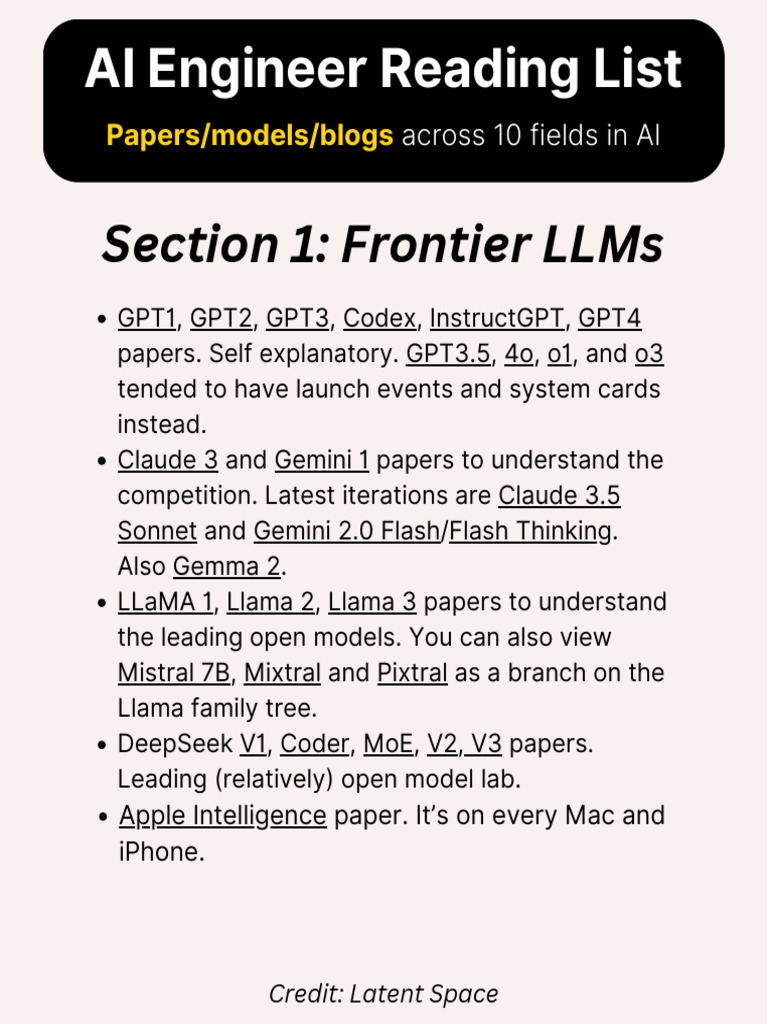 Essential AI Engineering Papers List | PDF | Artificial Intelligence ...