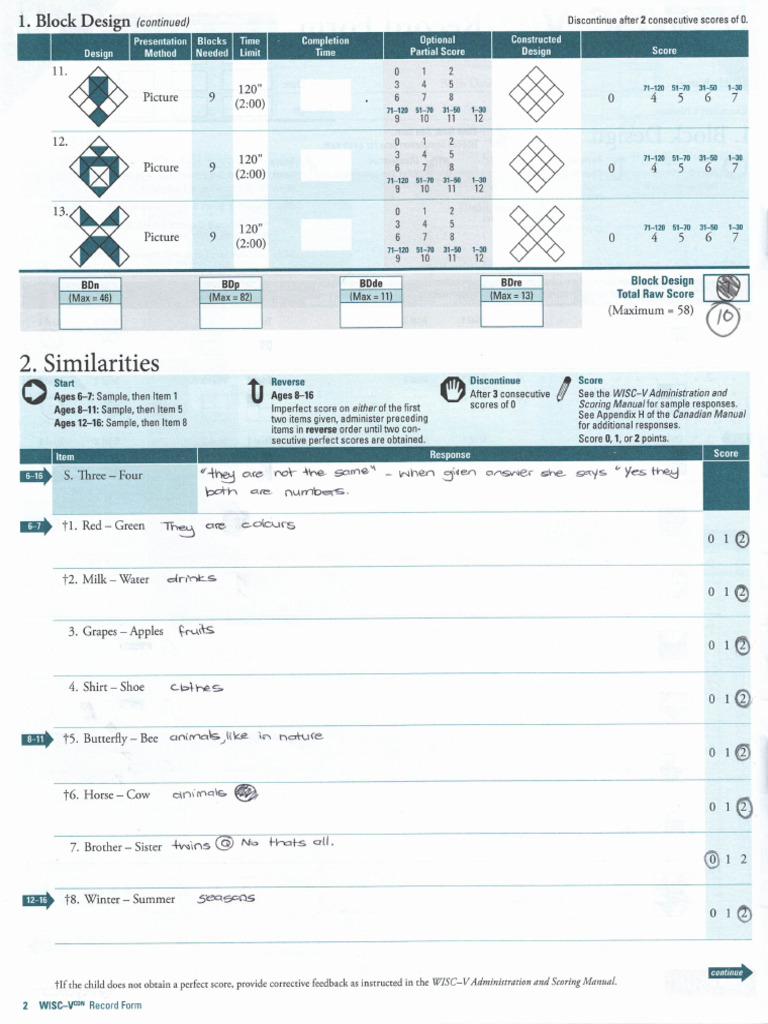 Wisc Scan | PDF