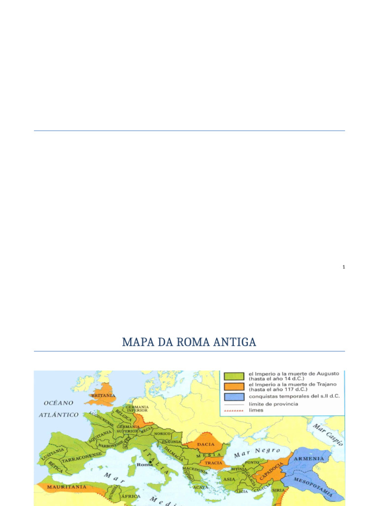Mapa da Roma Antiga e sua História | PDF | Roma Antiga | Império Romano