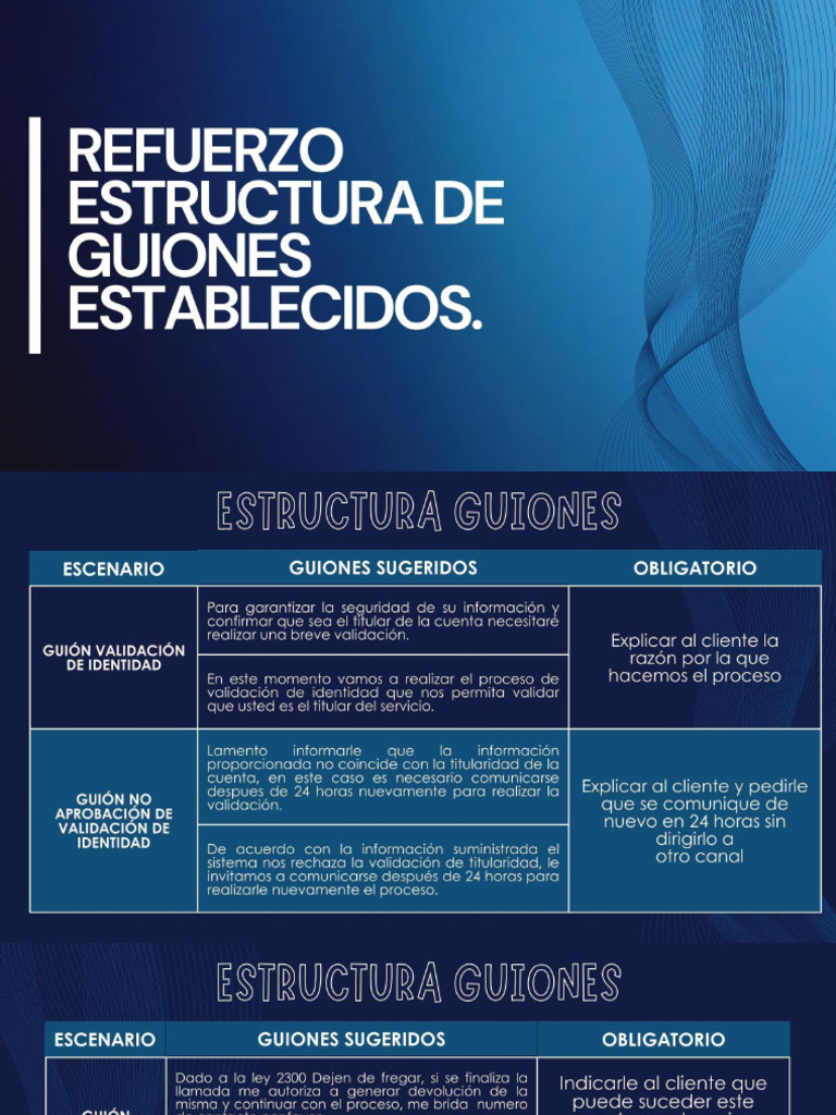 Guiones Establecidos | PDF