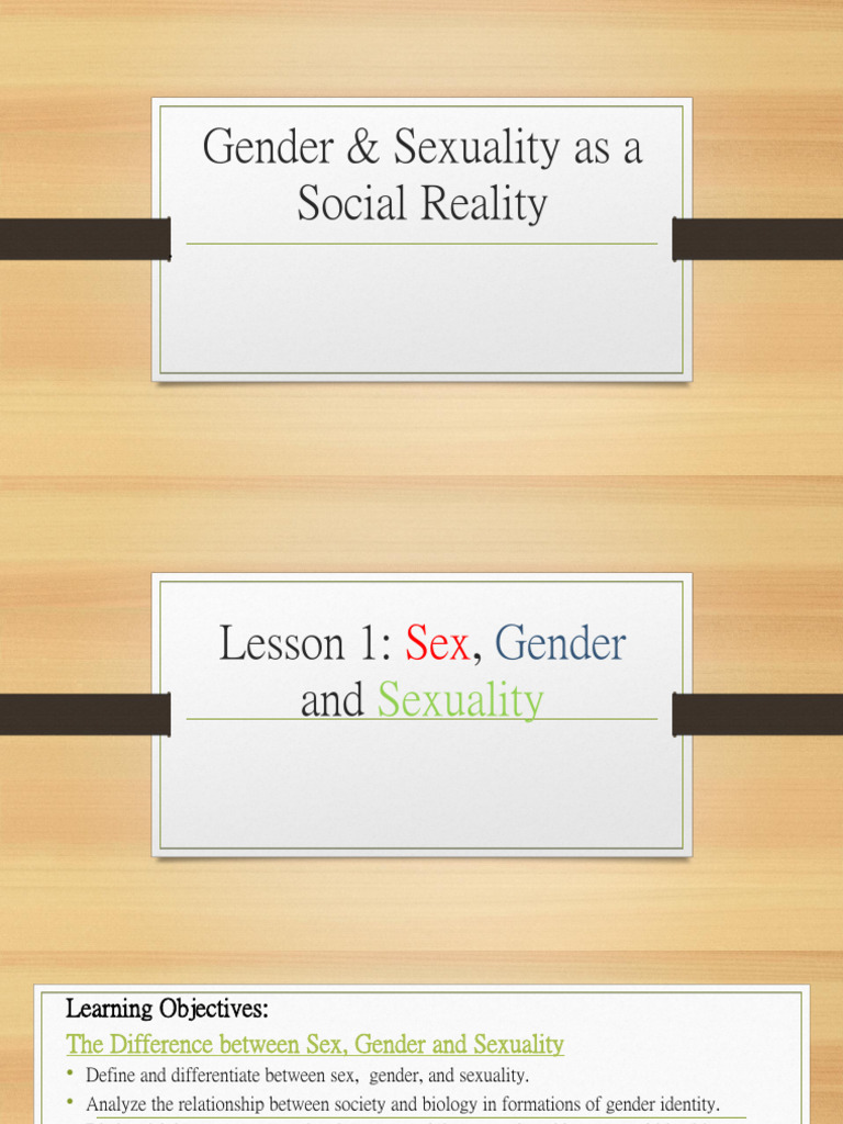 Understanding Gender and Sexuality Concepts | PDF | Gender | Gender Studies