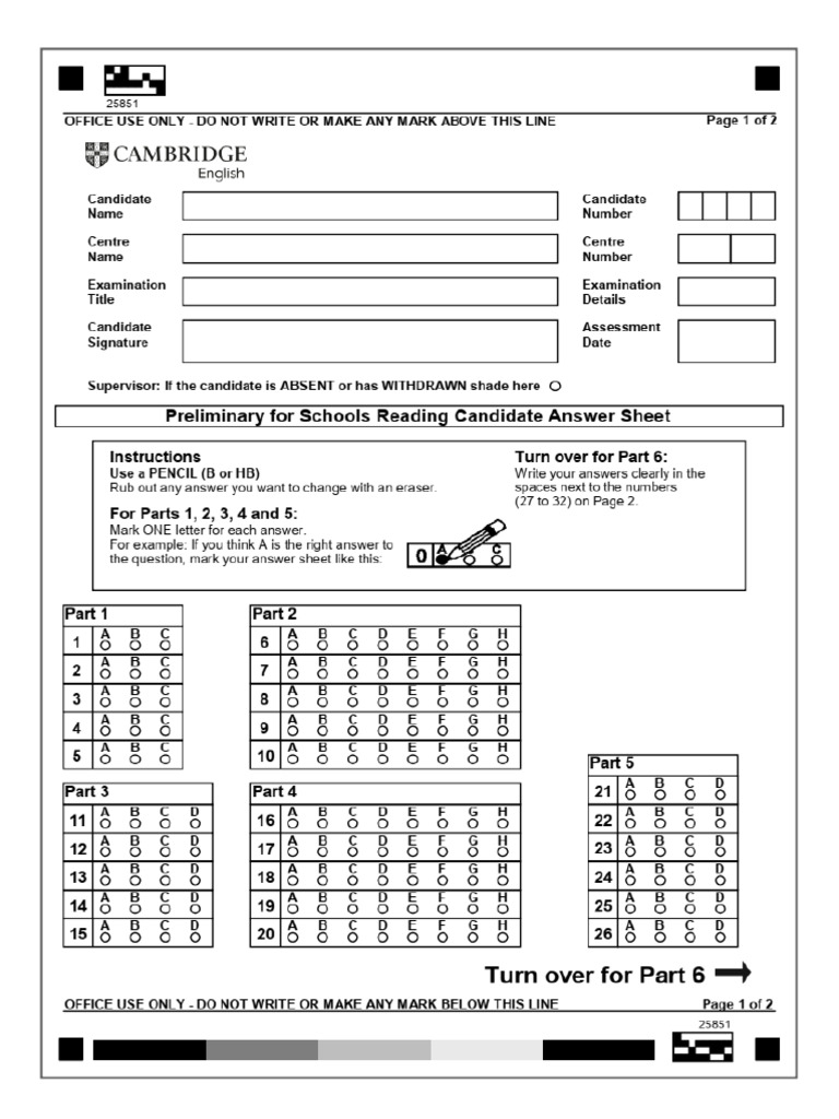 PET 2020 Sheet | PDF