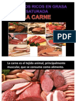 Carnes - Alimentos Ricos en Grasa Saturada