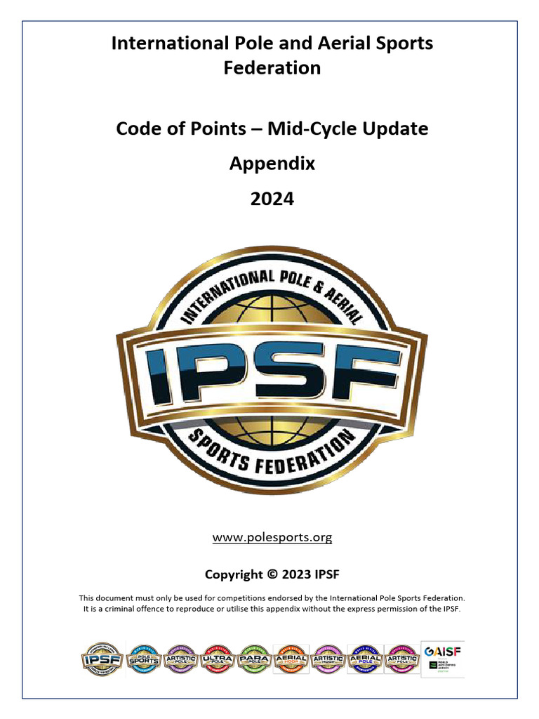 IPSF Code of Points Mid-Cycle Update 2024 - 11122023 | PDF | Autism ...