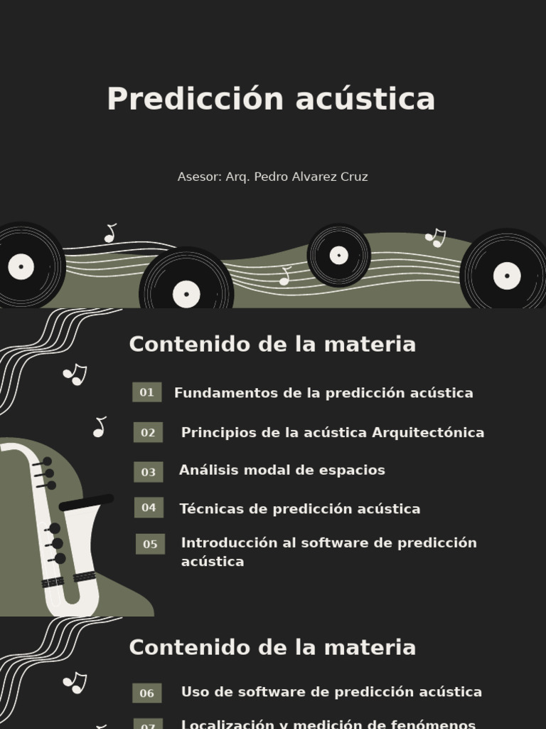 Fundamentos de Predicción Acústica | PDF | Sonido | Acústica