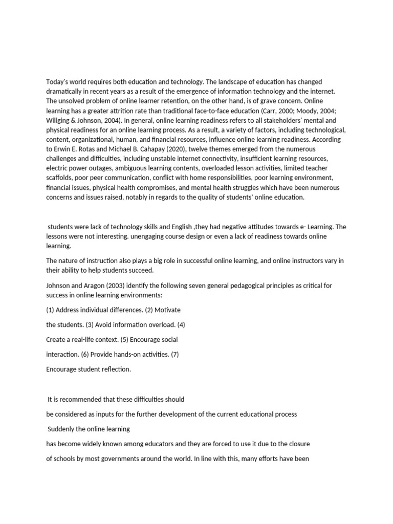 Thesis Possible References | PDF | Learning | Educational Technology