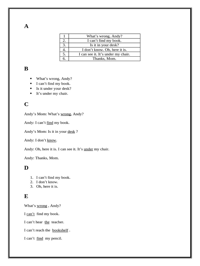 Let's Talk 2 Answer Key Summary | PDF