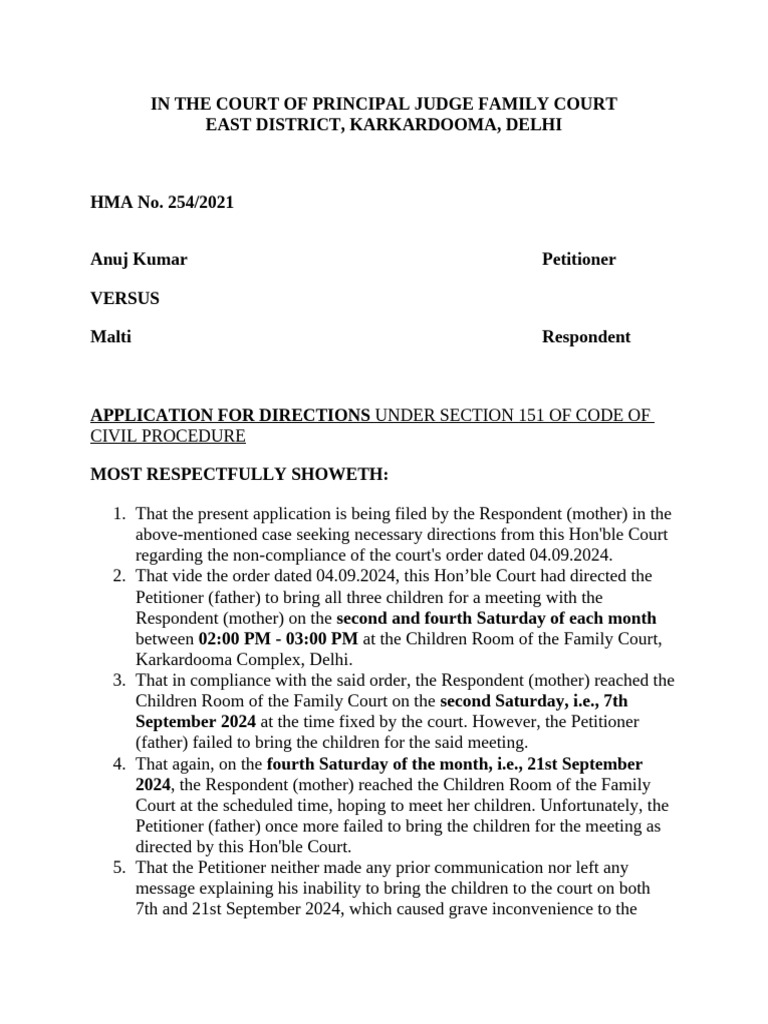 Visitation Rights Enforcement | PDF | Common Law | Public Law