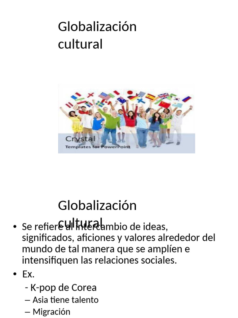 Globalización Cultural Pdf Globalización Economias
