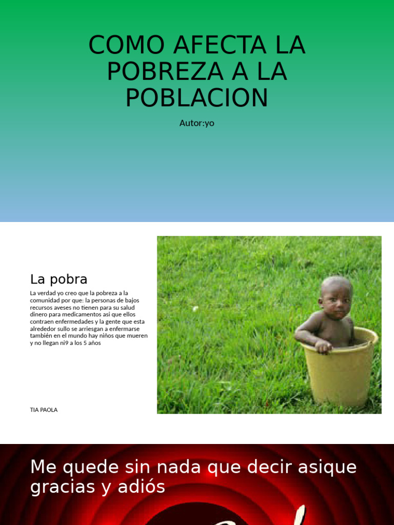 Impacto de la pobreza en la salud pública | PDF