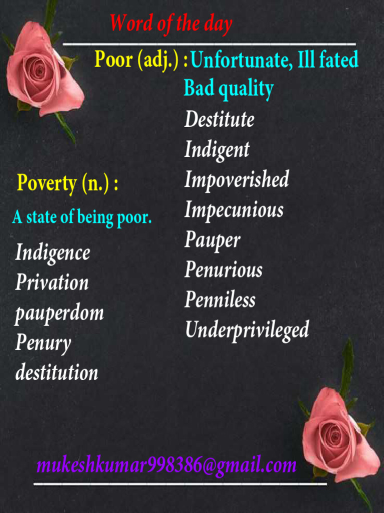 Understanding Poverty: Key Terms Explained | PDF